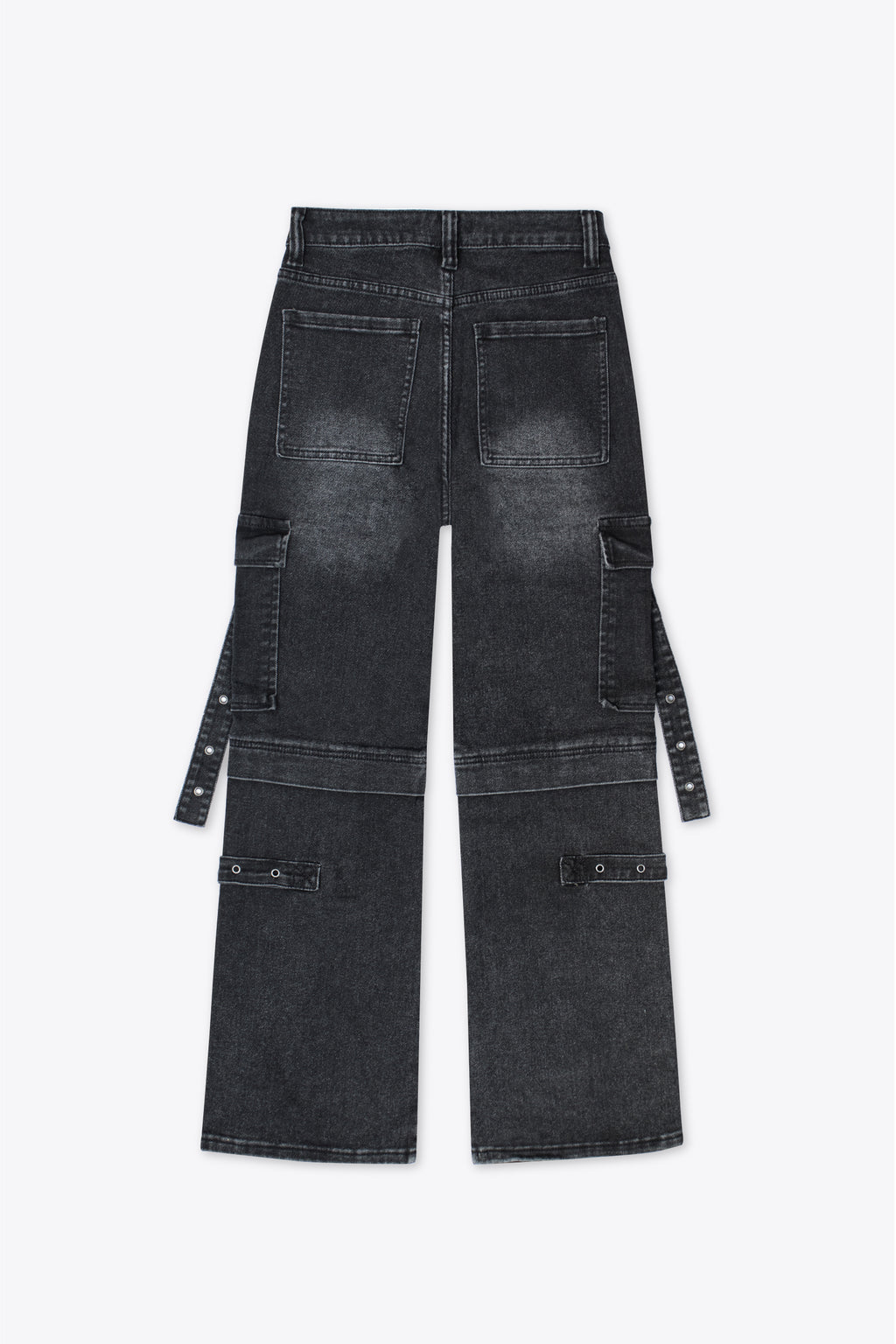 Jeans carpintero con tiras