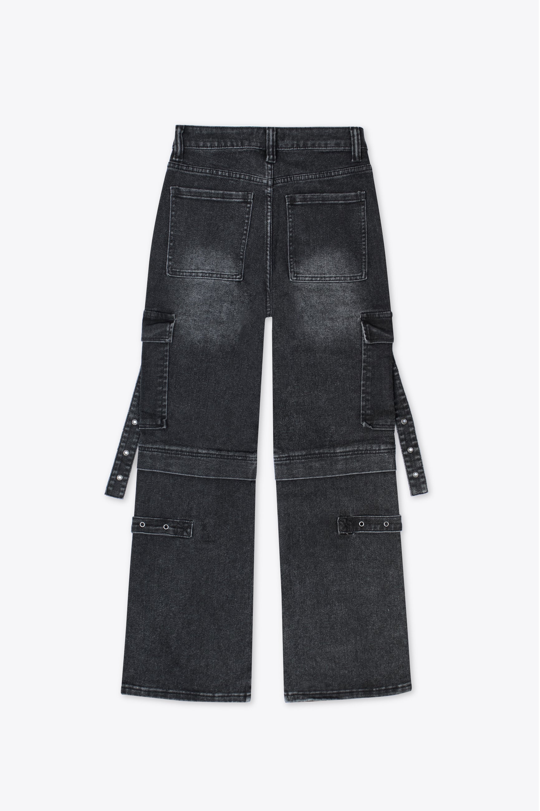 Jeans carpintero con tiras