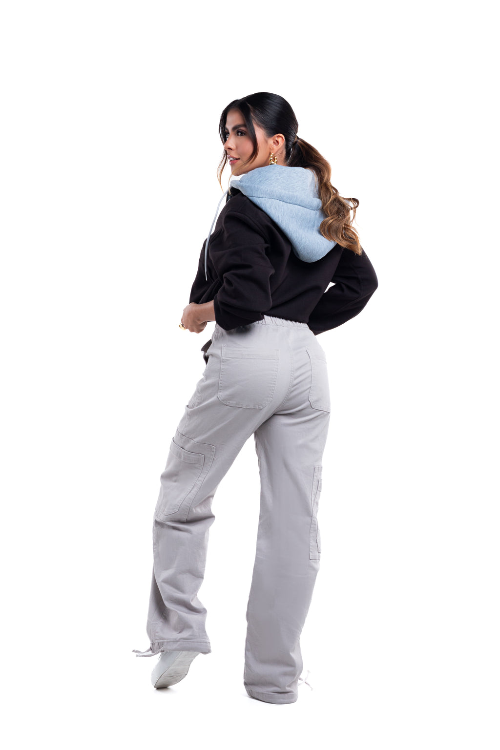 Pantalón cargo con resorte