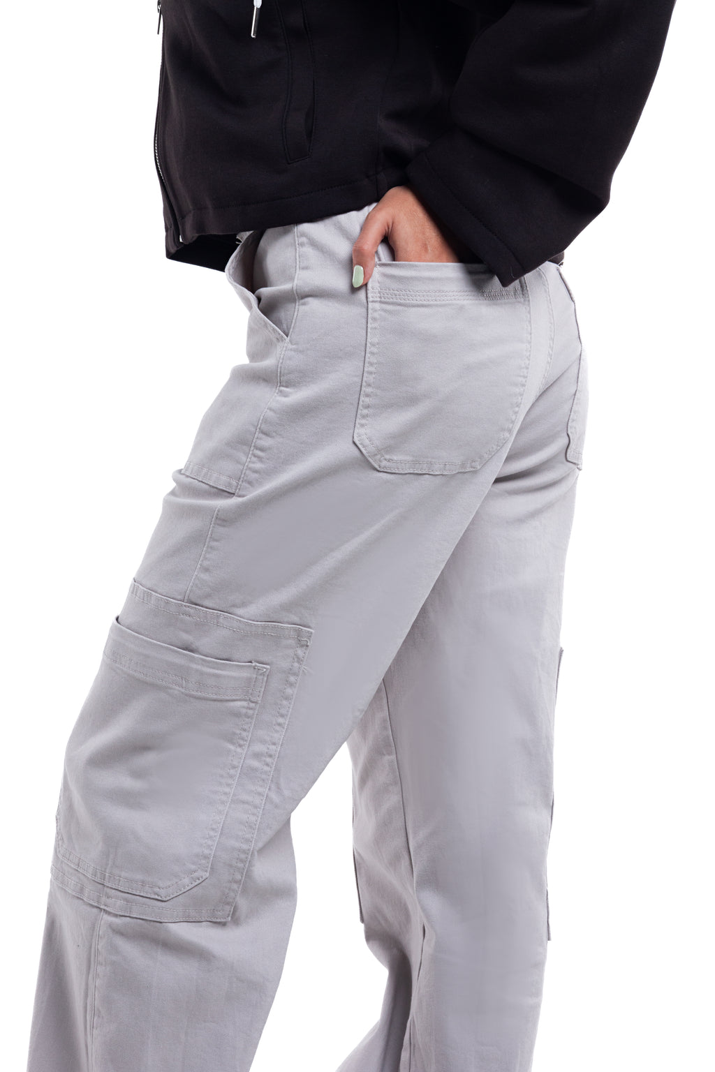 Pantalón cargo con resorte